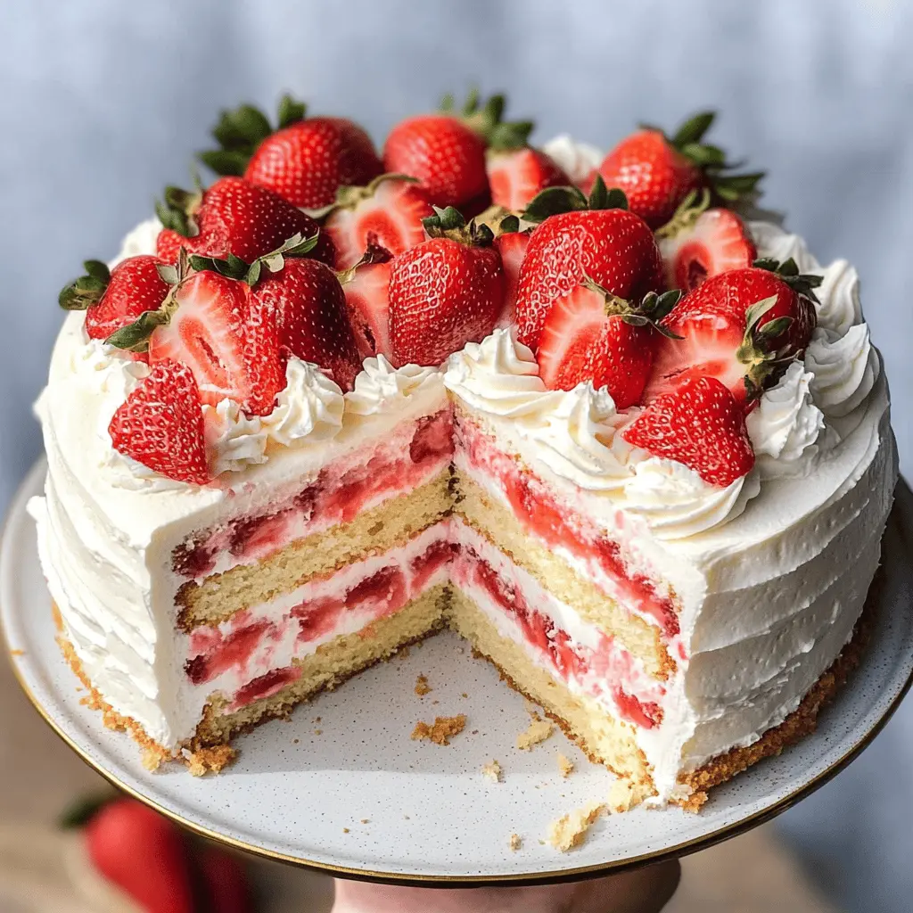 Strawberry Shortcake Layer Sponge Cake