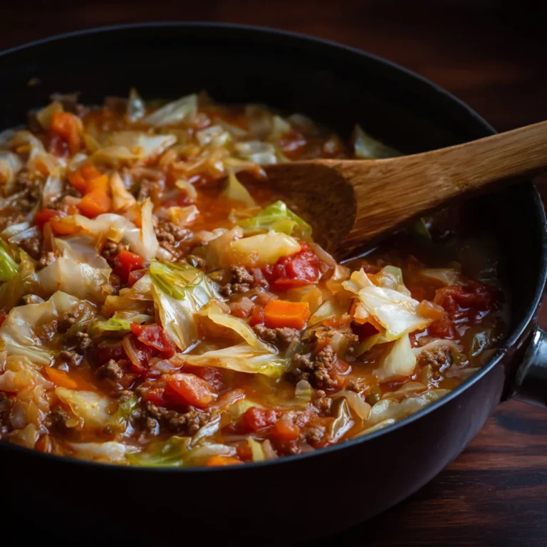 Hearty & Healthy Cabbage Soup with Ground Beef