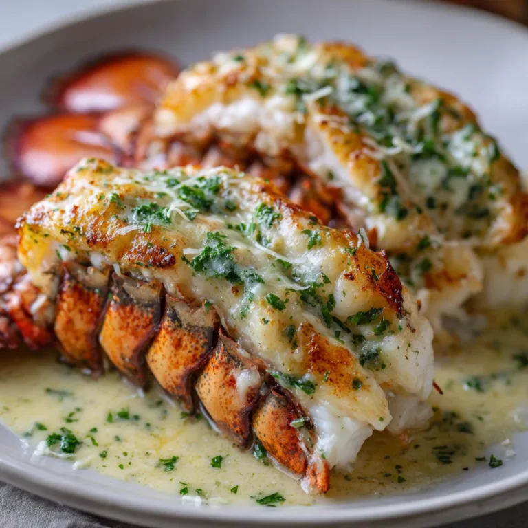 Luxurious Creamy Garlic Butter Lobster Tails