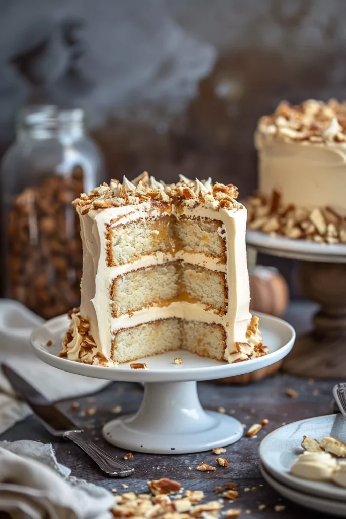 Toffee Caramel Crunch Layer Cake
