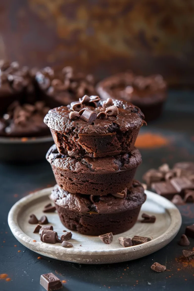 Double Chocolate Zucchini Muffins