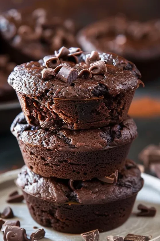 Double Chocolate Zucchini Muffins