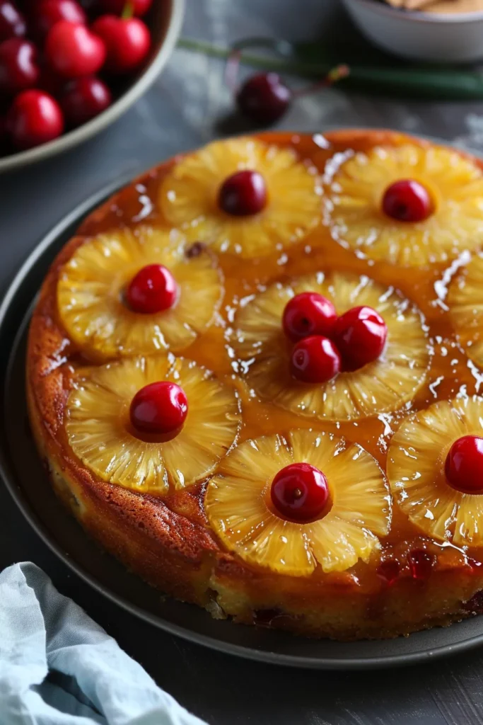 Golden Pineapple Bliss Cake
