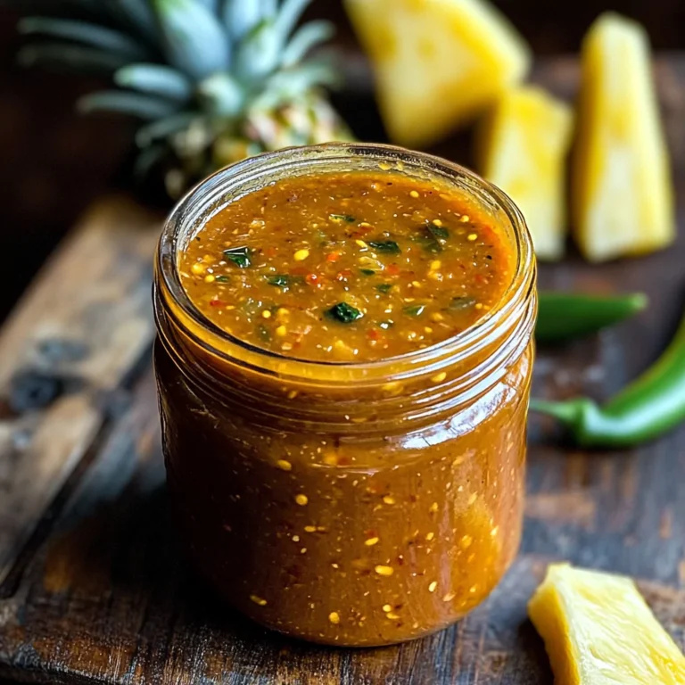 Sweet & Spicy Pineapple Habanero Hot Sauce