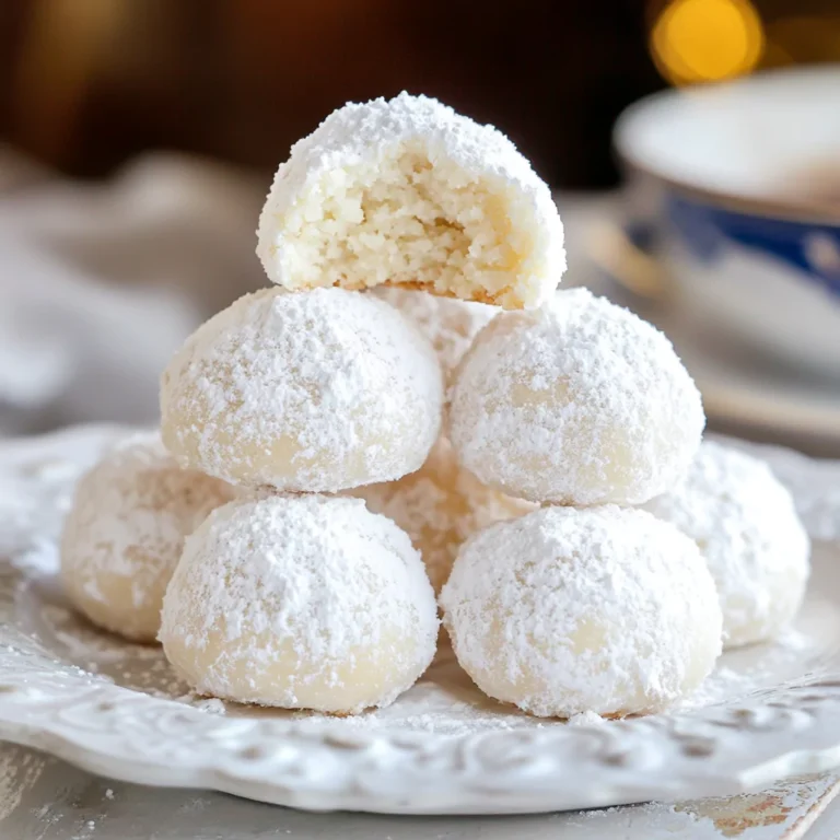 Melting Moments: Sweetened Condensed Milk Snowball Cookies