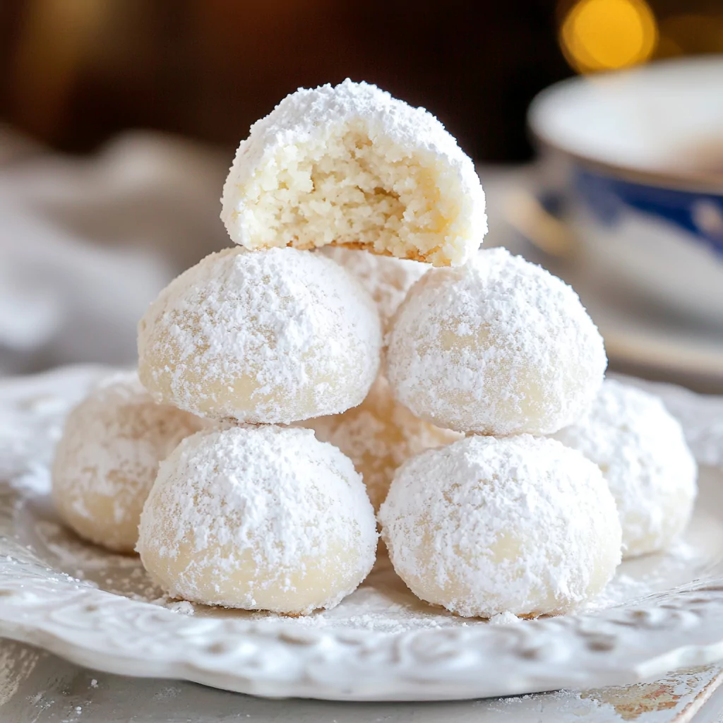 Melting Moments: Sweetened Condensed Milk Snowball Cookies