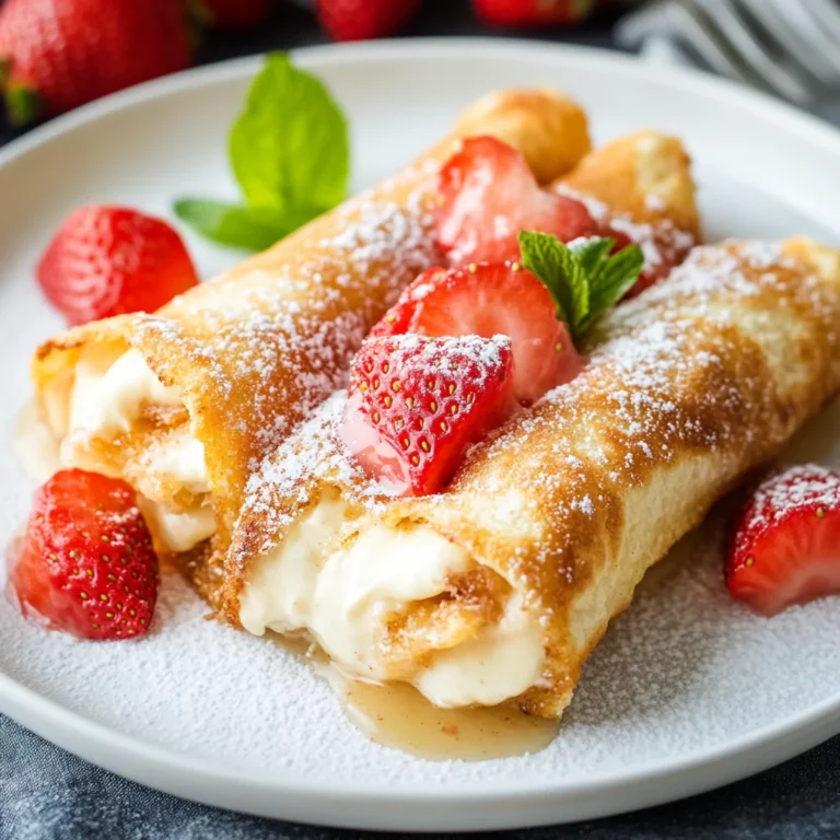 Strawberry Cheesecake Chimichangas: Crispy, Creamy & Irresistible