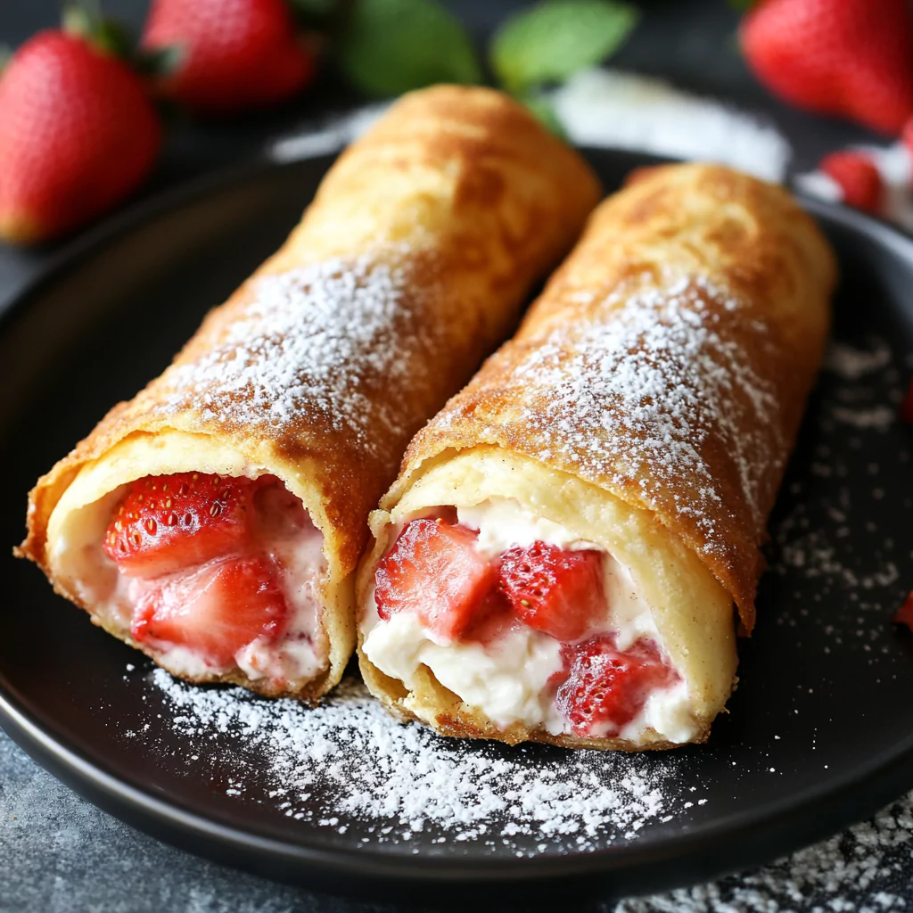 Strawberry Cheesecake Chimichangas: Crispy, Creamy & Irresistible

