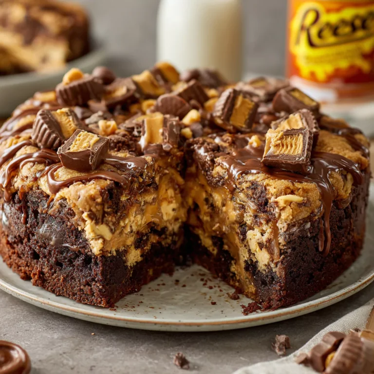 Reese’s Peanut Butter Earthquake Cake Explosion