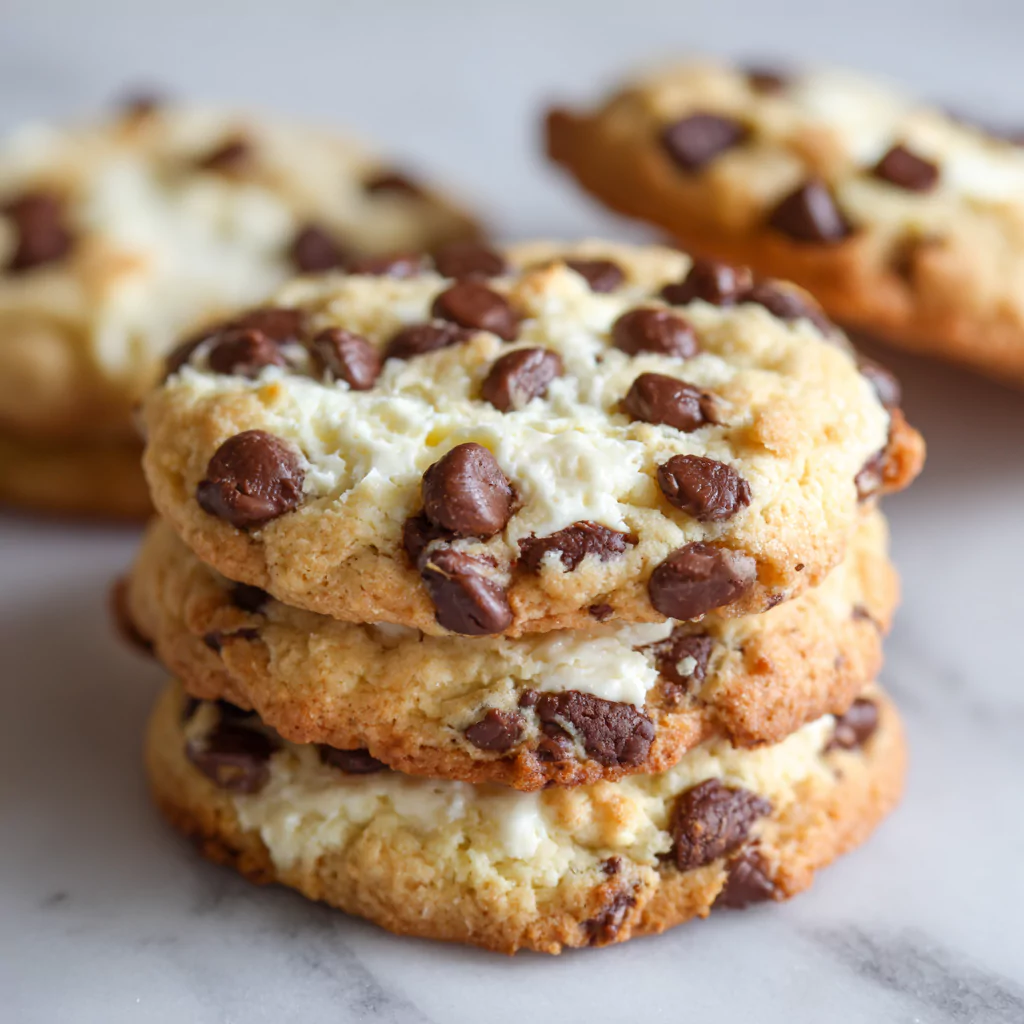 Soft-Baked Chocolate Chip Cheesecake Cookies