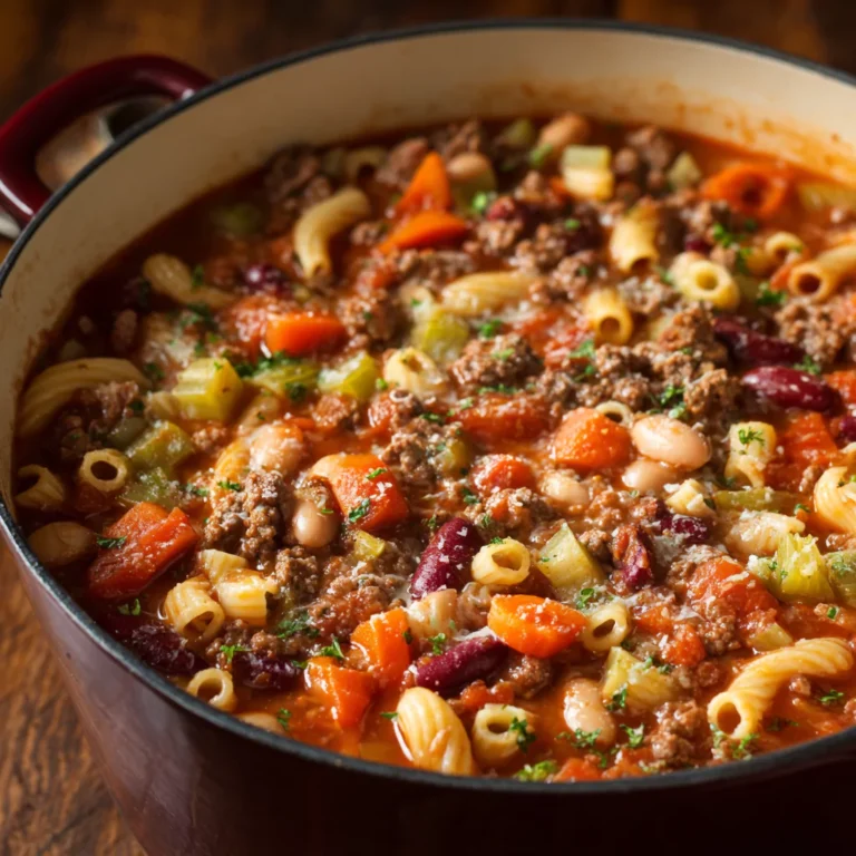 Hearty Homemade Pasta Fagioli