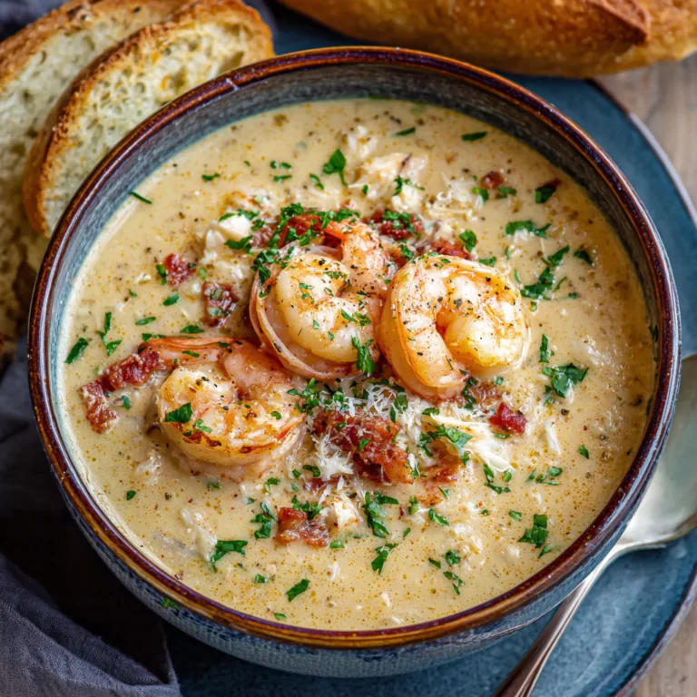 Luxuriously Creamy Crab & Shrimp Bisque