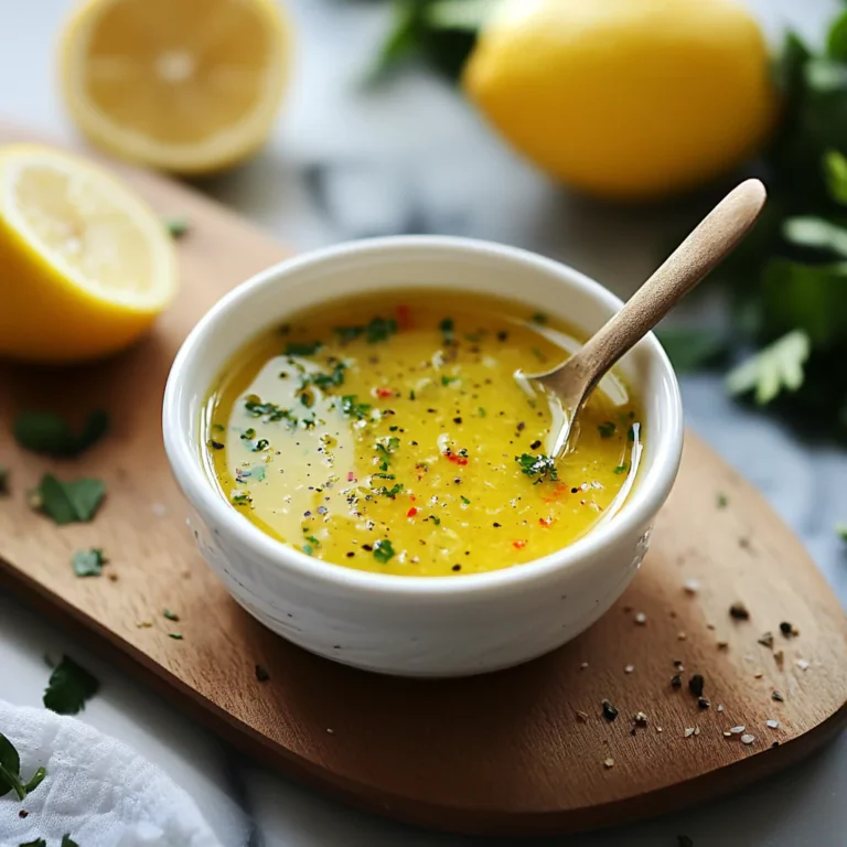 Zesty Homemade Lemon Vinaigrette