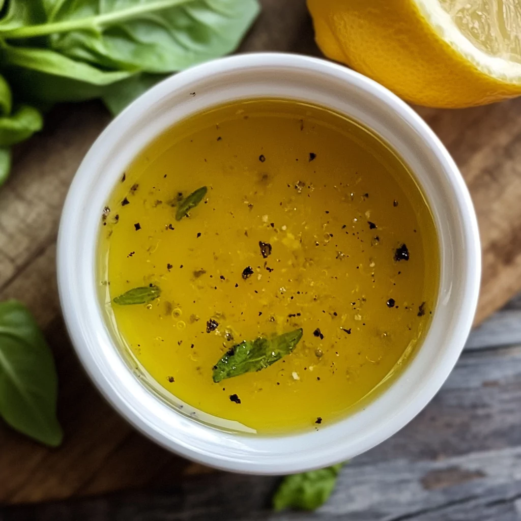 Zesty Homemade Lemon Vinaigrette
