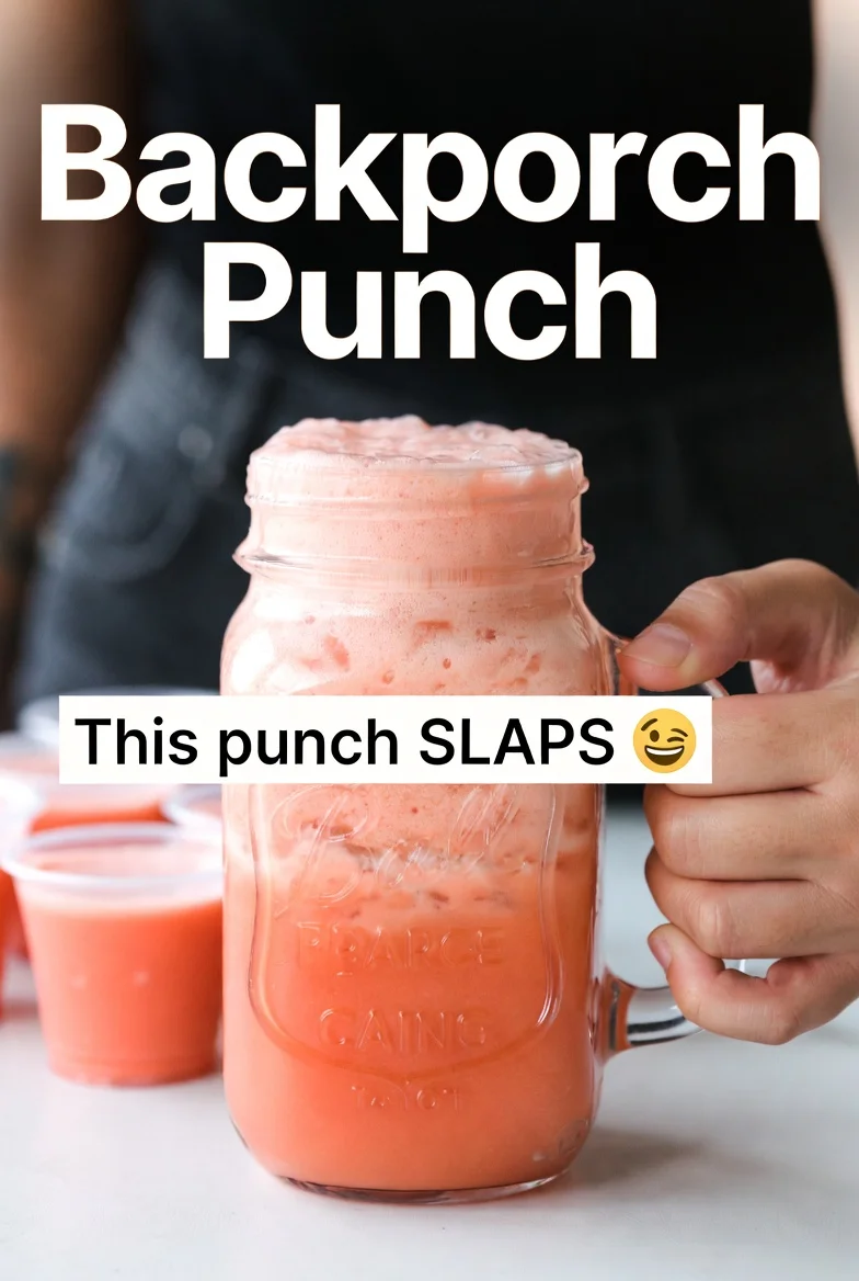 Backporch Punch: A refreshing fruit recipe.