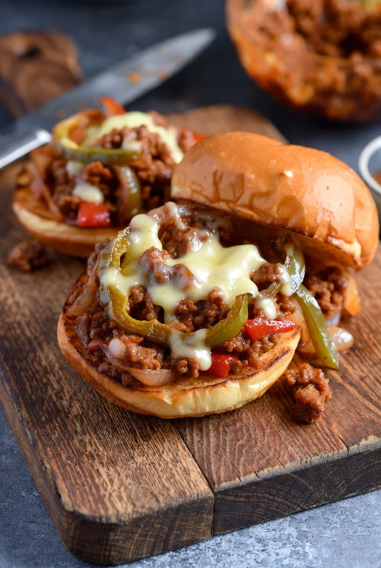 Philly Cheese Steak Sloppy Joes: Fast Tasty Recipe