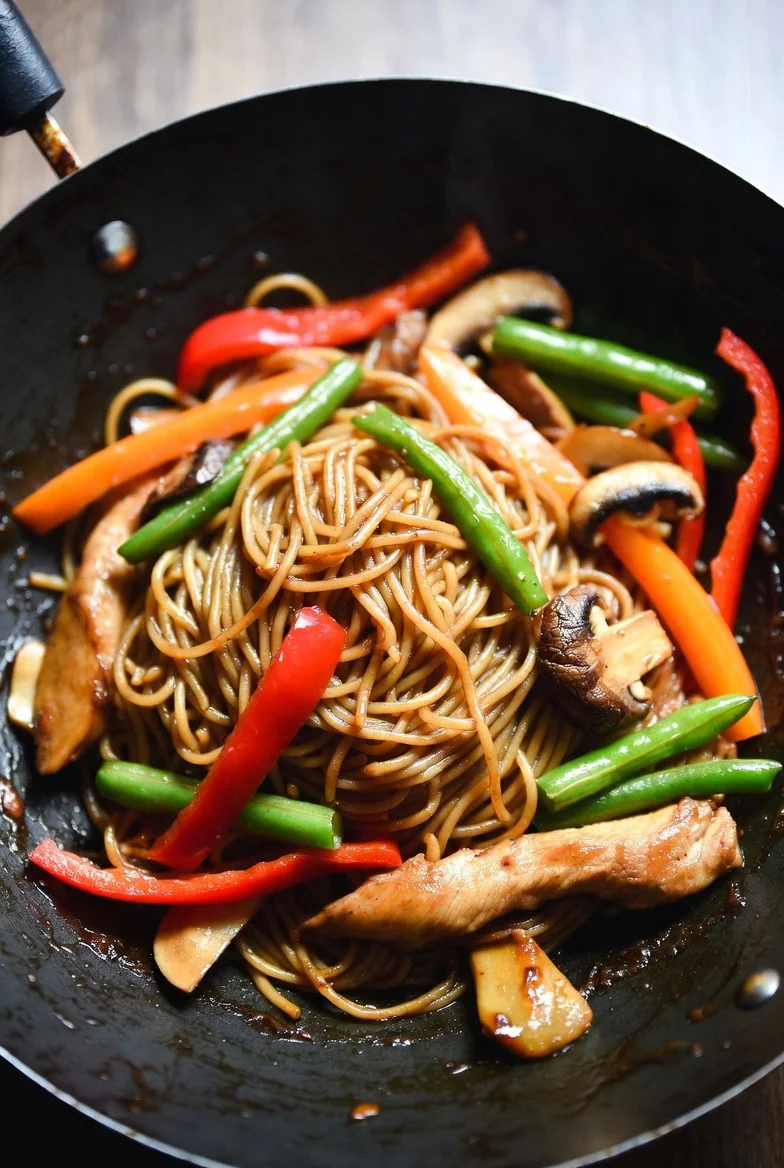 Subgum Chicken Lo Mein recipe for an easy meal.