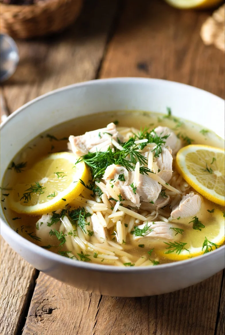 Mediterranean Lemon Chicken Soup: Easy 30-Min Recipe