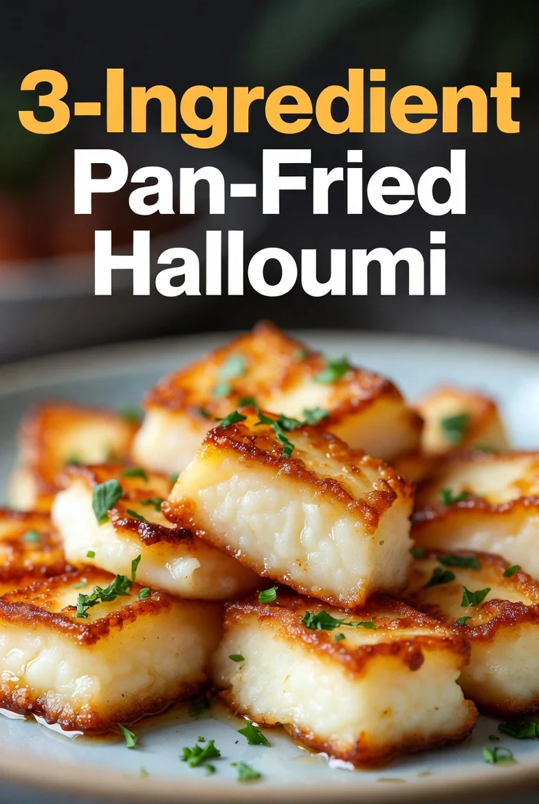 3-Ingredient Pan-Fried Halloumi: Easy Crispy Fix!