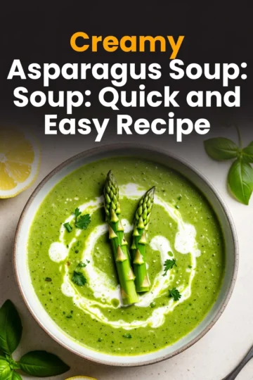 Creamy Asparagus Soup: Quick and Easy Recipe.