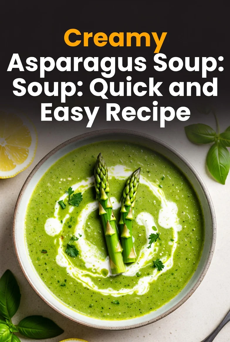 Creamy Asparagus Soup: Quick and Easy Recipe.