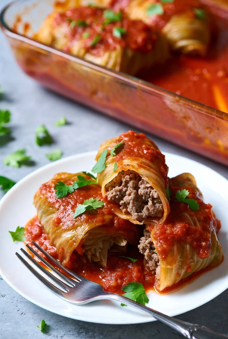Cabbage Roll Casserole is a simple, hearty dinner.