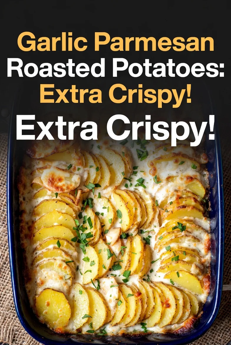 Garlic Parmesan Roasted Potatoes: Extra Crispy!