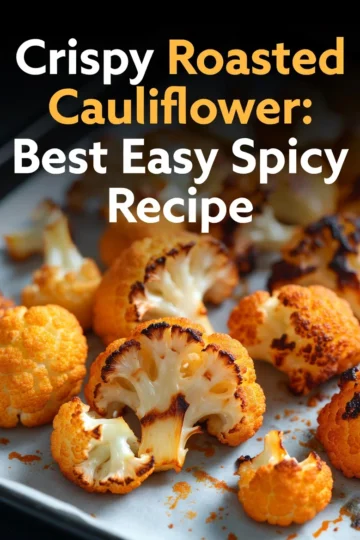 Crispy Roasted Cauliflower: Best Easy Spicy Recipe