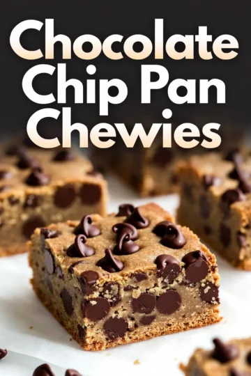 Chocolate Chip Pan Chewies: Easy Chewy Bar Cookies