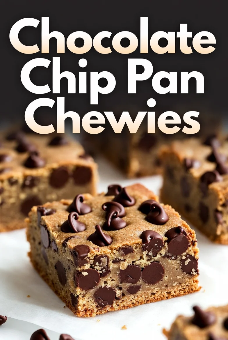 Chocolate Chip Pan Chewies: Easy Chewy Bar Cookies