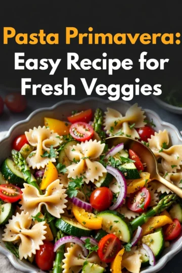 Pasta Primavera: Easy Recipe for Fresh Veggies