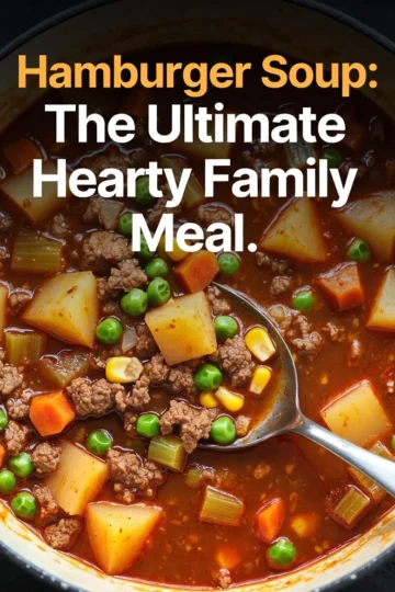 Hamburger Soup: The Ultimate Hearty Family Meal.