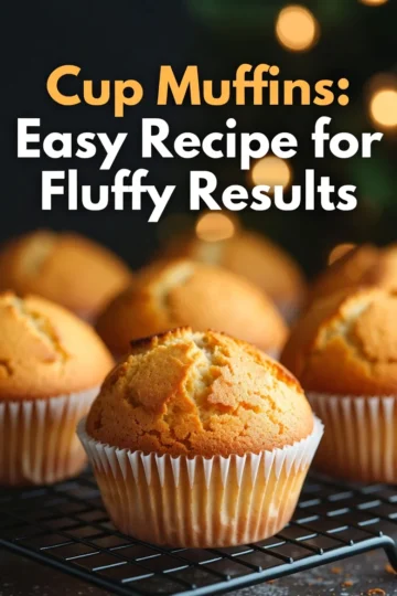Cup Muffins: Easy Recipe for Fluffy Results.