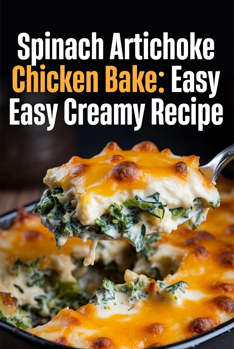 Spinach Artichoke Chicken Bake: Easy Creamy Recipe