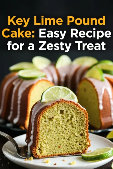Key Lime Pound Cake: Easy Recipe for a Zesty Treat