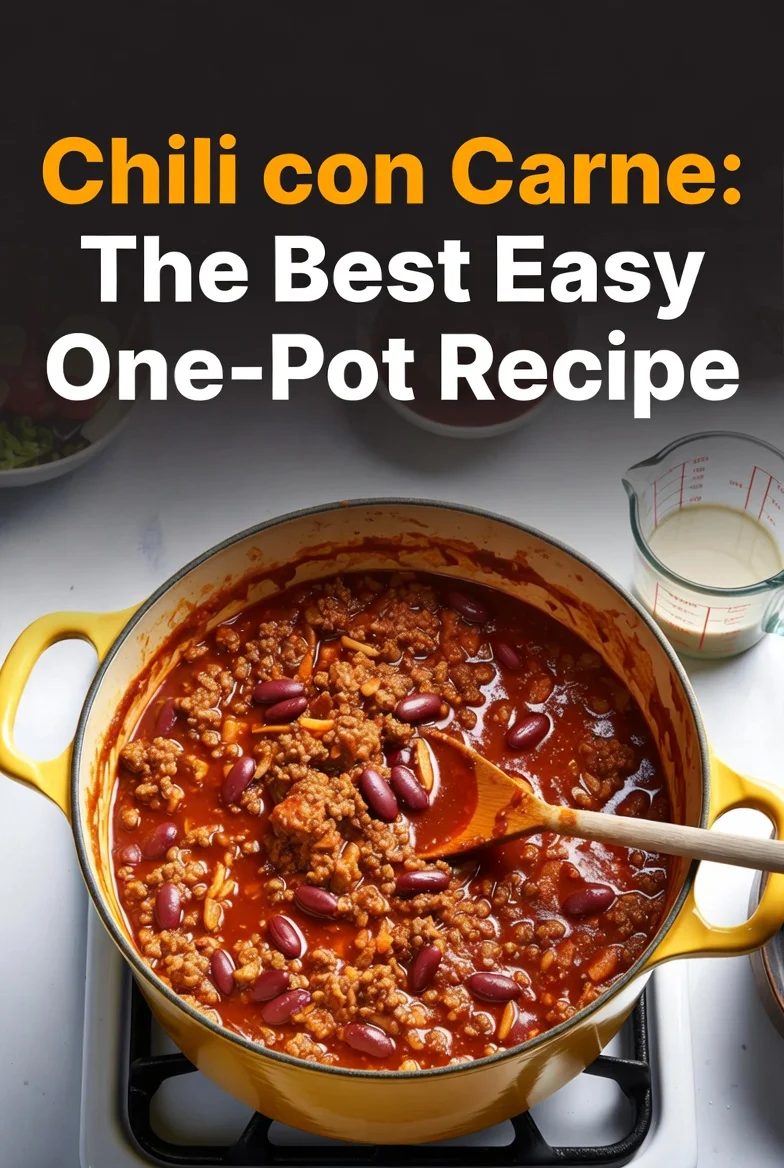 Chili con Carne: The Best Easy One-Pot Recipe.