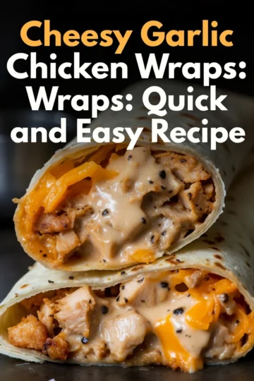 Cheesy Garlic Chicken Wraps: Quick and Easy Recipe