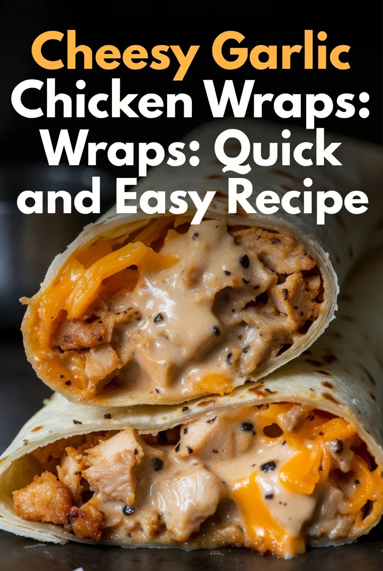 Cheesy Garlic Chicken Wraps: Quick and Easy Recipe
