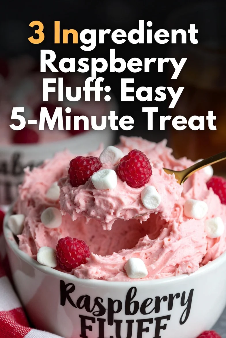 3 Ingredient Raspberry Fluff: Easy 5-Minute Treat