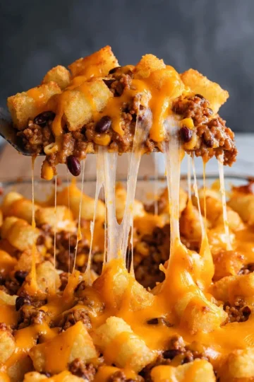 Taco Tater Tot Casserole: Easy Cheesy Recipe.