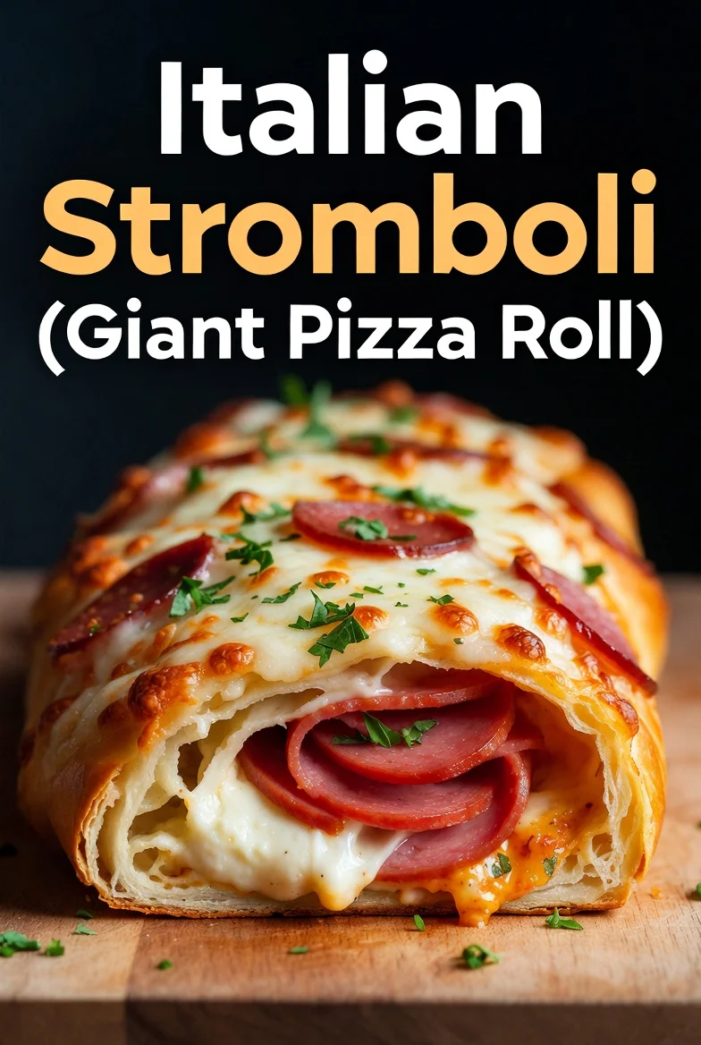 Italian Stromboli (Giant Pizza Roll)