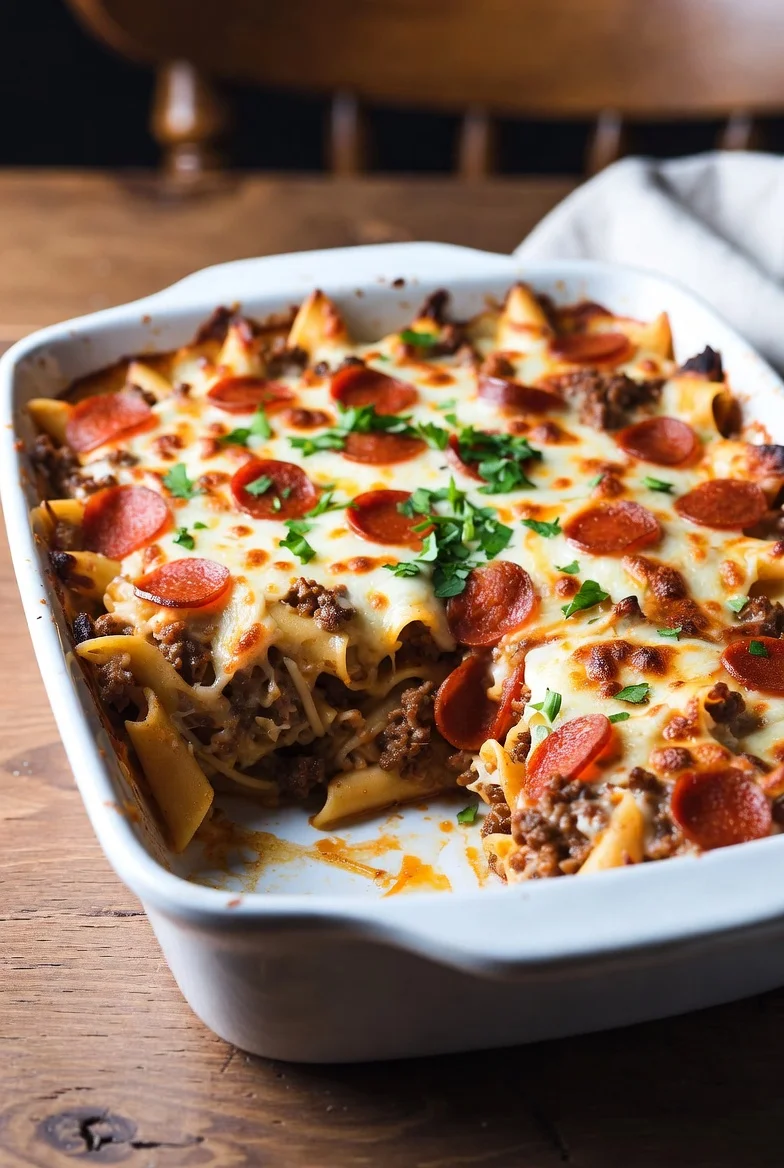 Meat Lovers Pizza Casserole