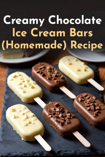 Creamy Chocolate Ice Cream Bars (Homemade) Recipe
