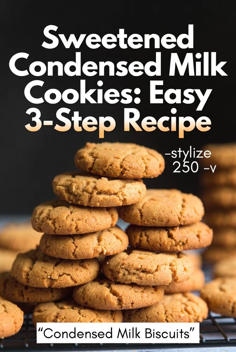 Sweetened Condensed Milk Cookies: Easy 3-Step Recipe