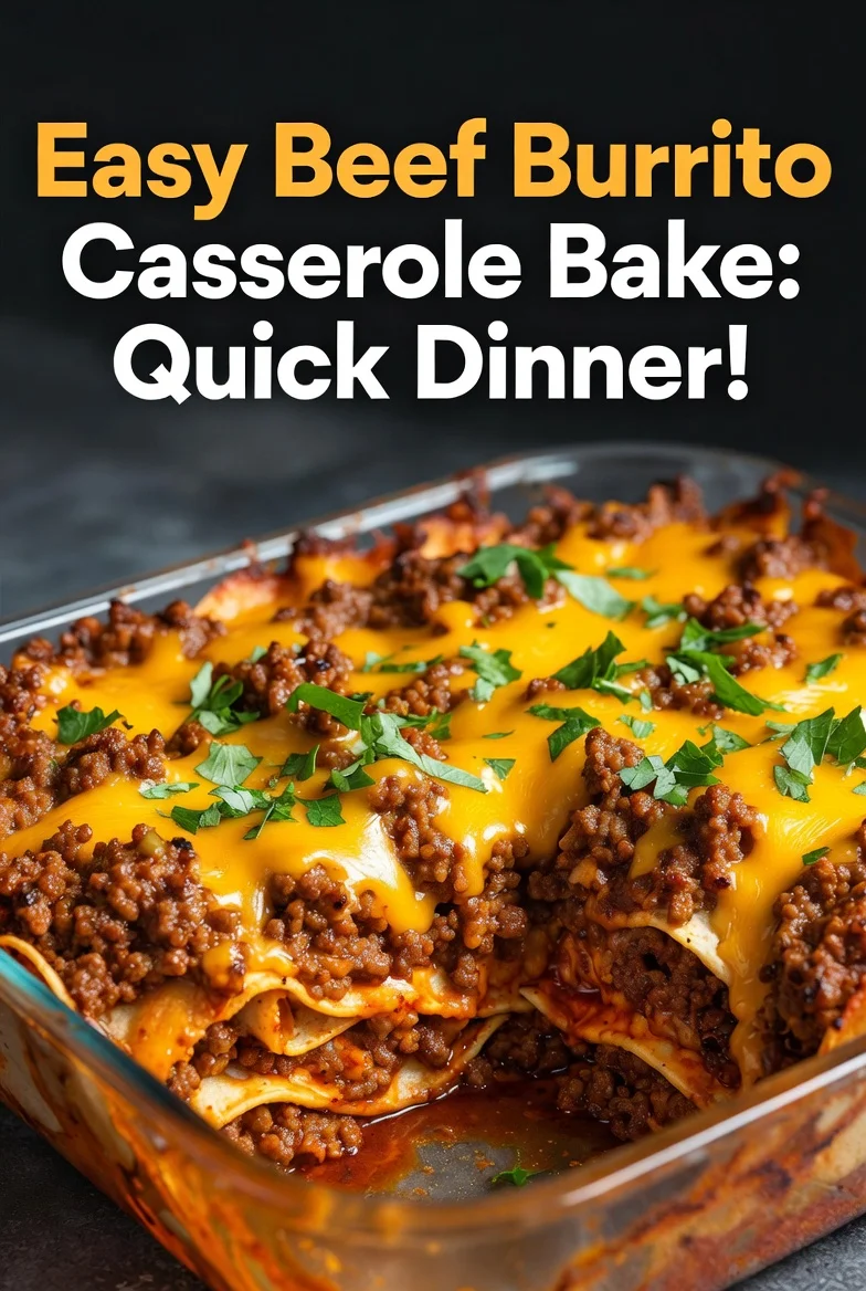 Easy Beef Burrito Casserole Bake: Quick Dinner!
