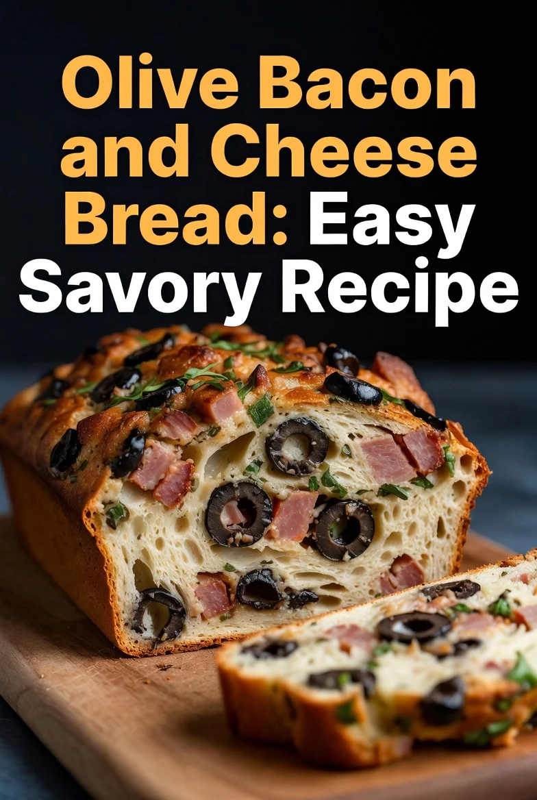 Olive Bacon and Cheese Bread: Easy Savory Recipe