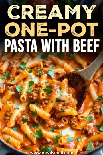 Creamy One-Pot Pasta with Beef: Easy 20-Minute Meal