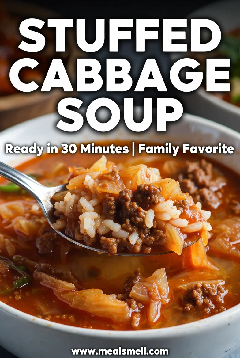 Stuffed Cabbage Soup Easy One Pot Recipe