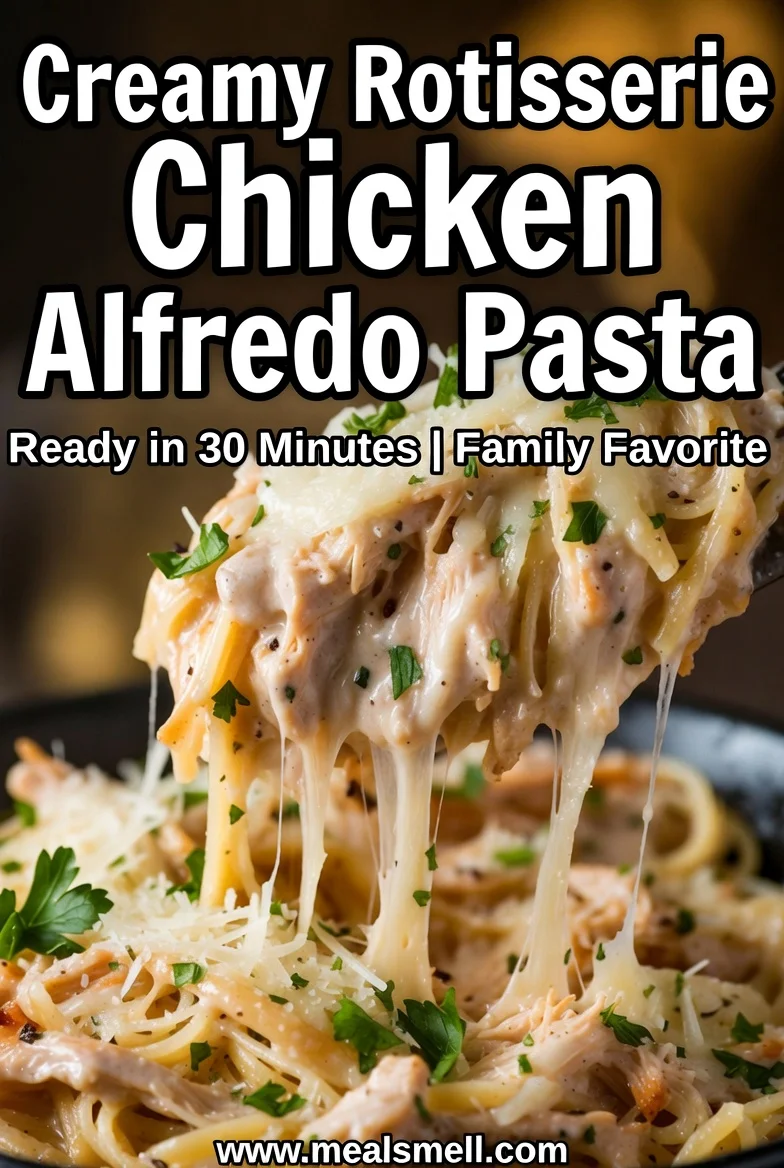 Rotisserie Chicken Alfredo Pasta