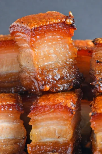 Roasted Pork Belly Bites
